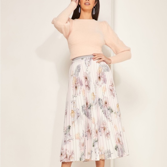 Ted Baker Dresses & Skirts - NWOT Ted Baker Pleated Floral Skirt